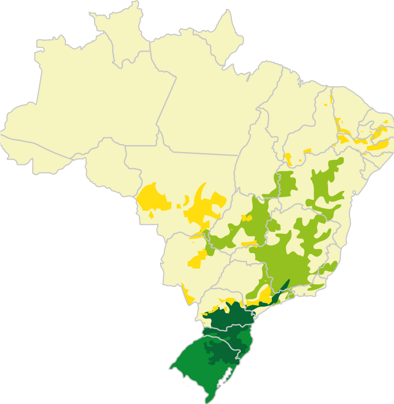 Mapa das regiões