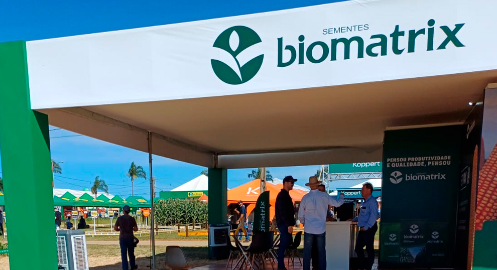 Sementes Biomatrix marca presença na Agrobrasilia 2025